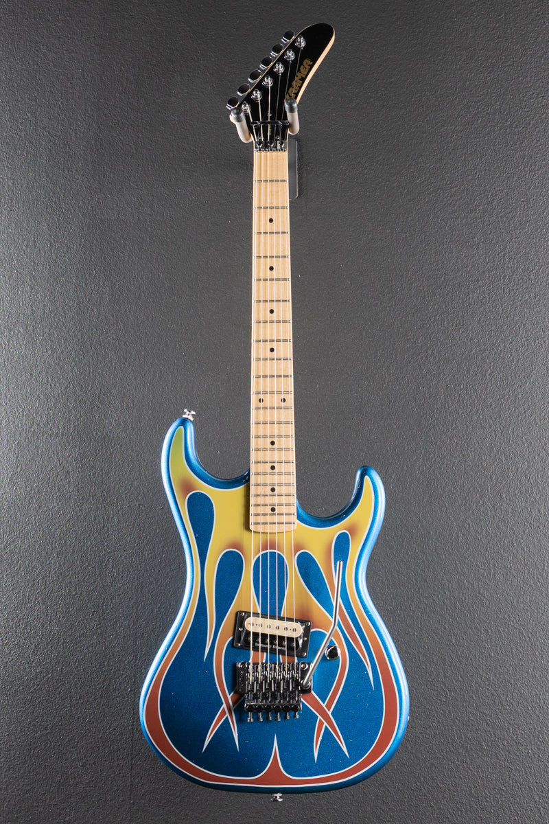 Baretta "Hot Rod" Custom Graphic - Blue Sparkle with Flames