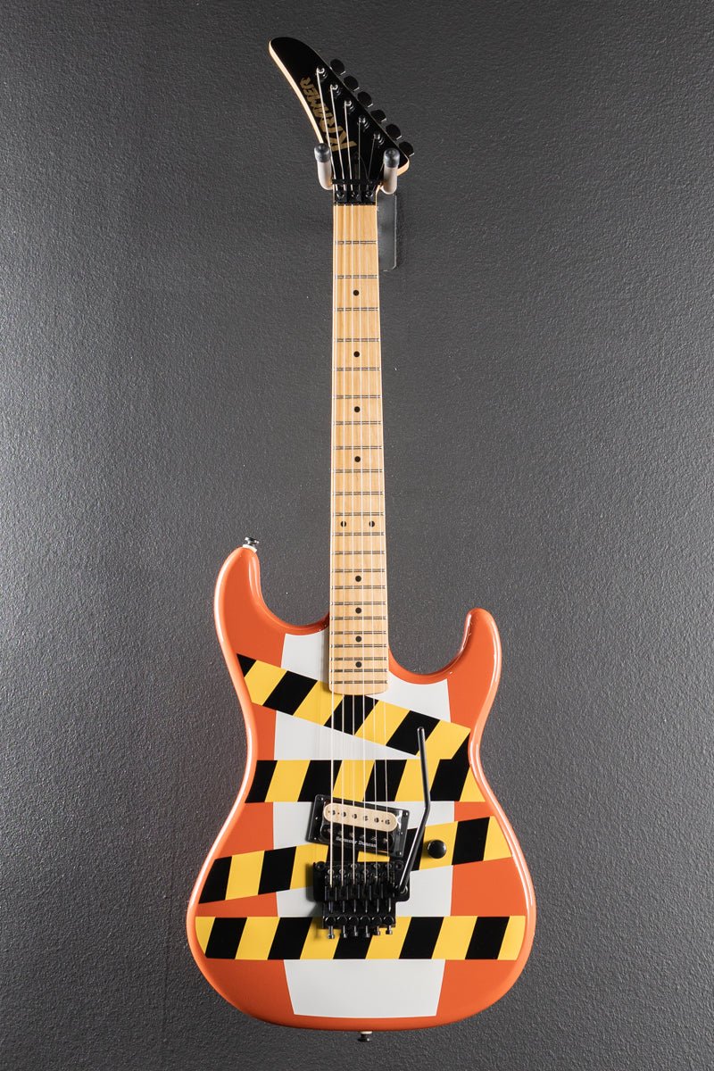 Baretta "Danger Zone" Custom Graphic - Warning Tape on White Red