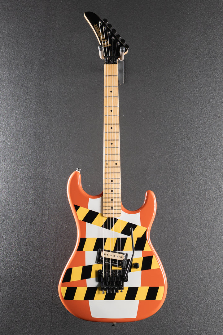 Baretta "Danger Zone" Custom Graphic - Warning Tape on White Red