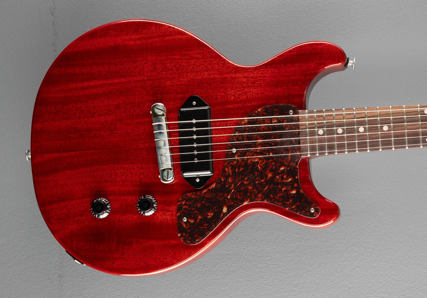 ギター Gibson Les Paul Junior Double Cutaway Les Paul Junior Double Cutaway - Vintage Cherry w/Tortoise