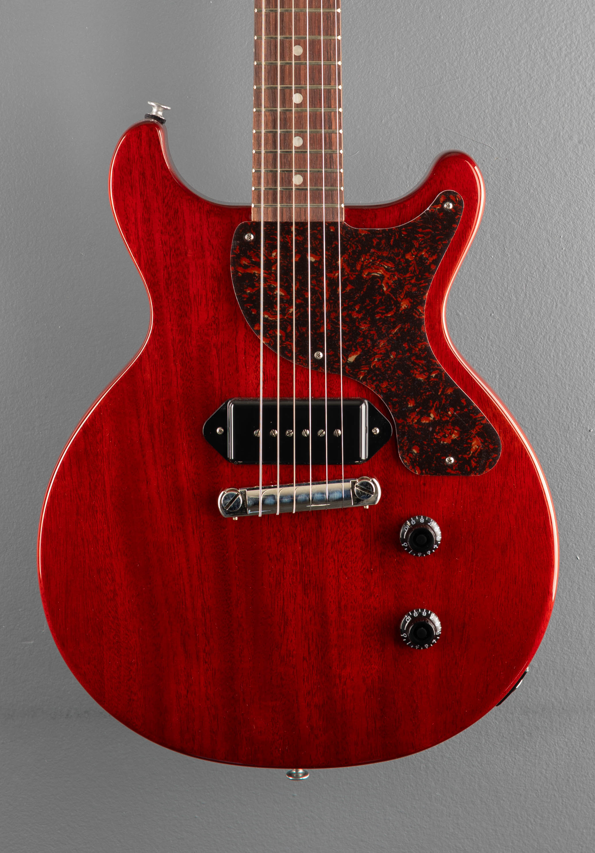 ギター Gibson Les Paul Junior Double Cutaway Les Paul Junior Double Cutaway - Vintage Cherry w/Tortoise