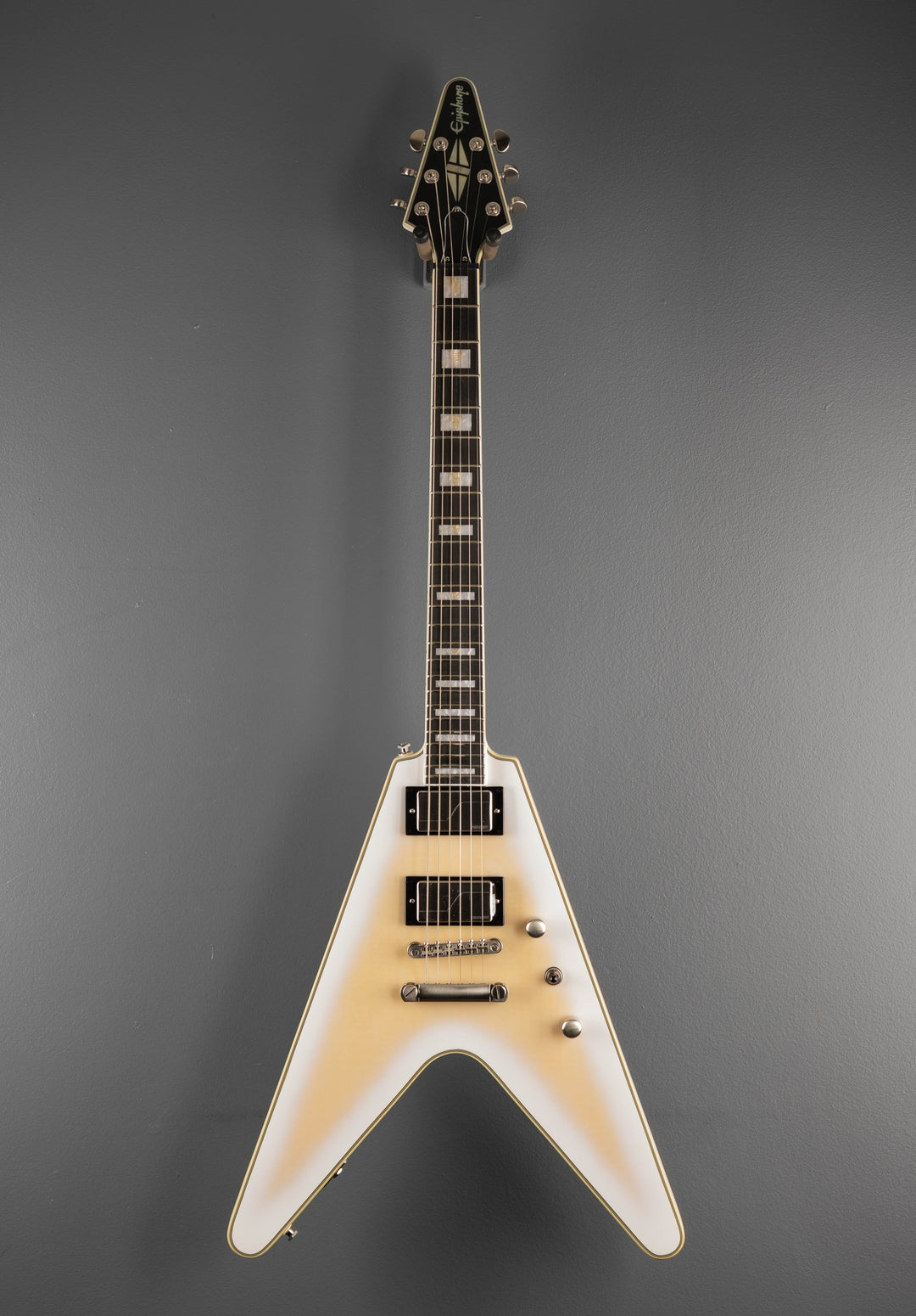 Prophecy Flying V - Aged White Tiger Burst