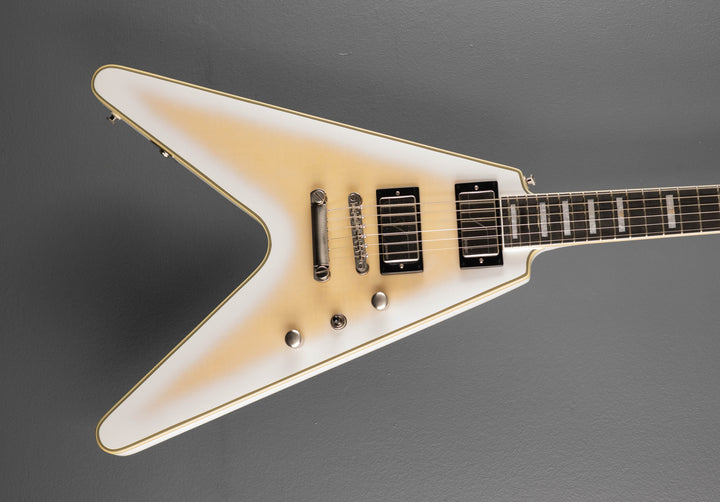 Prophecy Flying V - Aged White Tiger Burst