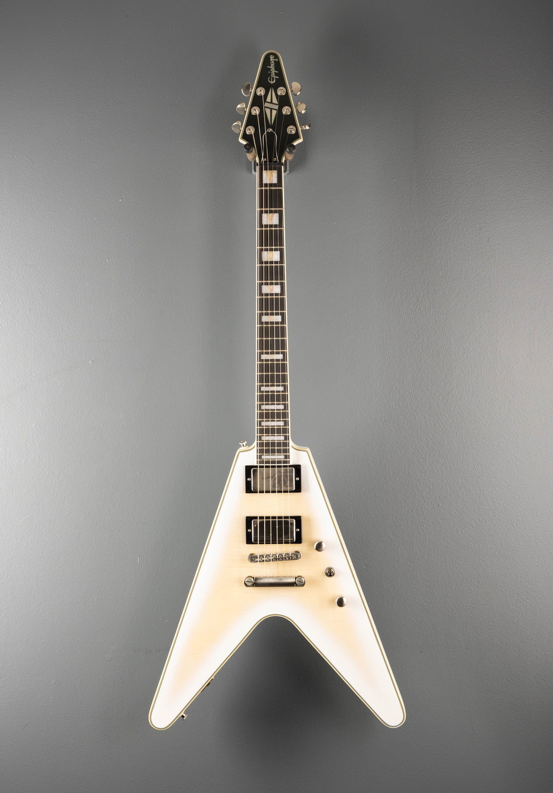 Prophecy Flying V - Aged White Tiger Burst