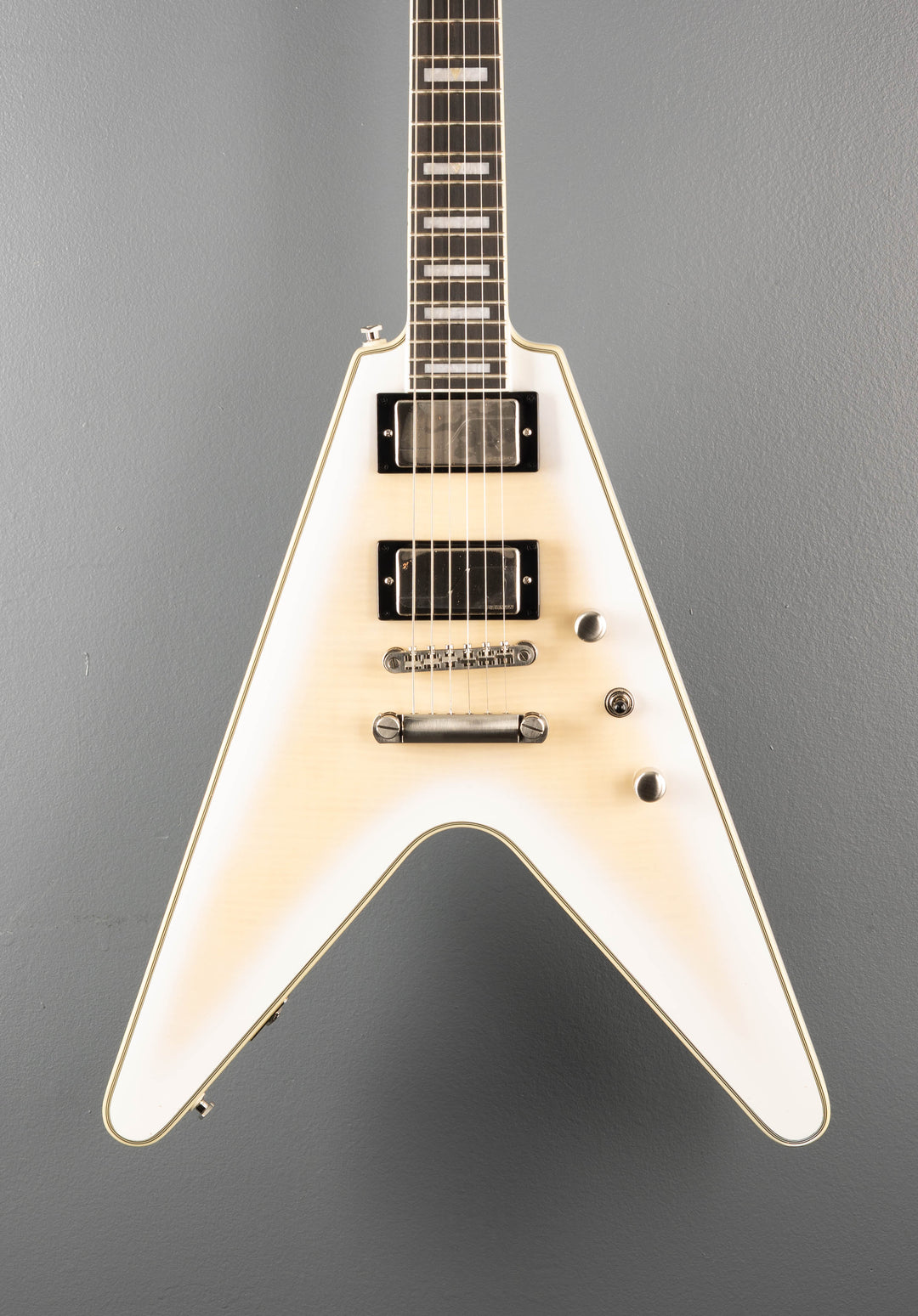 Prophecy Flying V - Aged White Tiger Burst