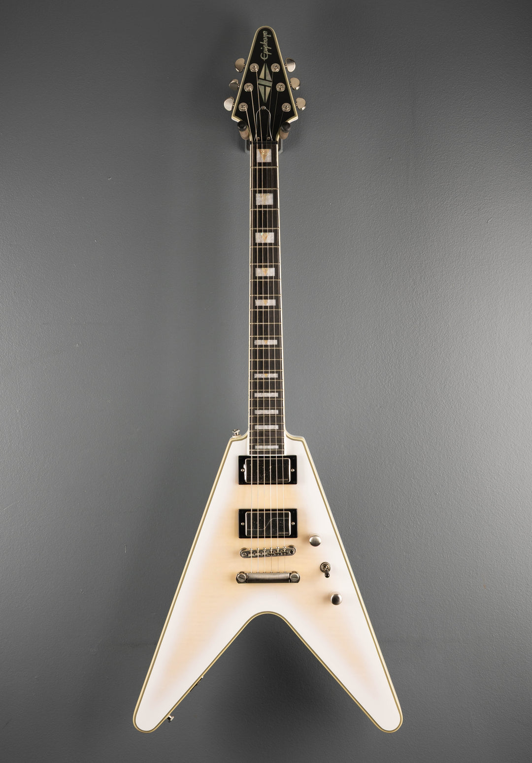Prophecy Flying V - Aged White Tiger Burst