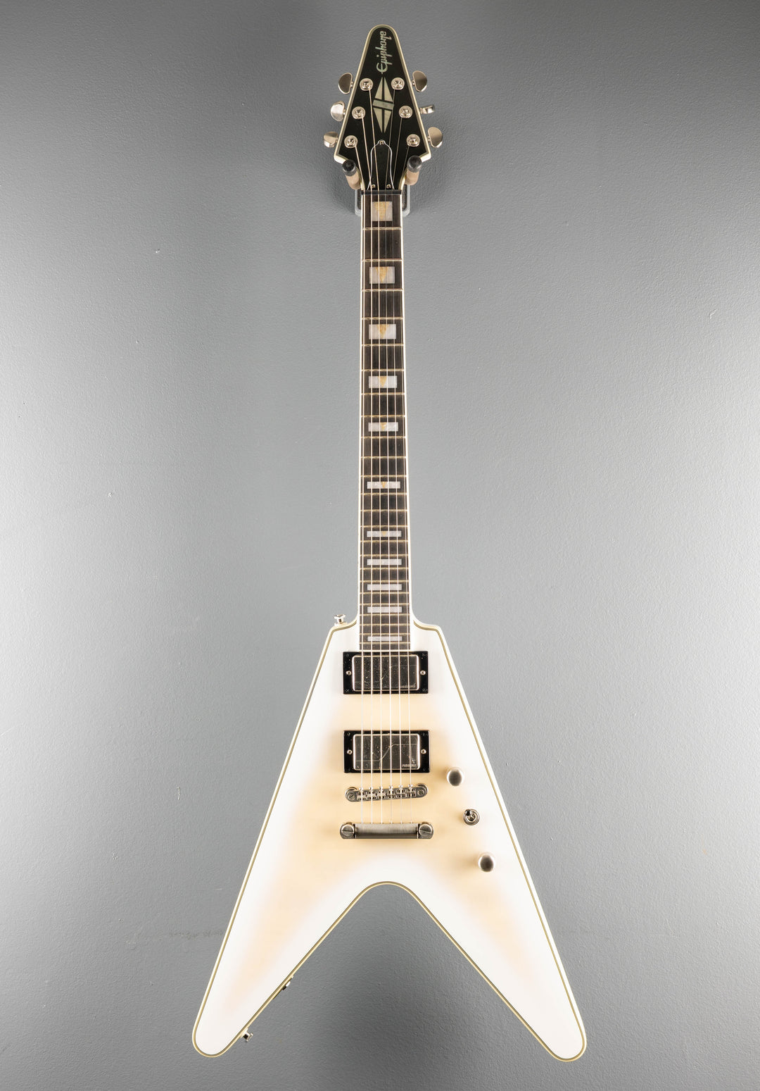Prophecy Flying V - Aged White Tiger Burst