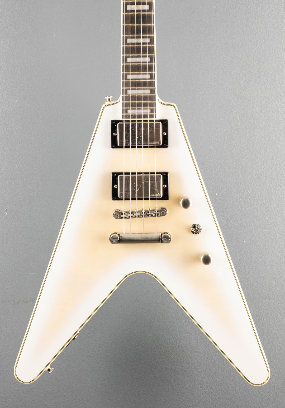 Prophecy Flying V - Aged White Tiger Burst