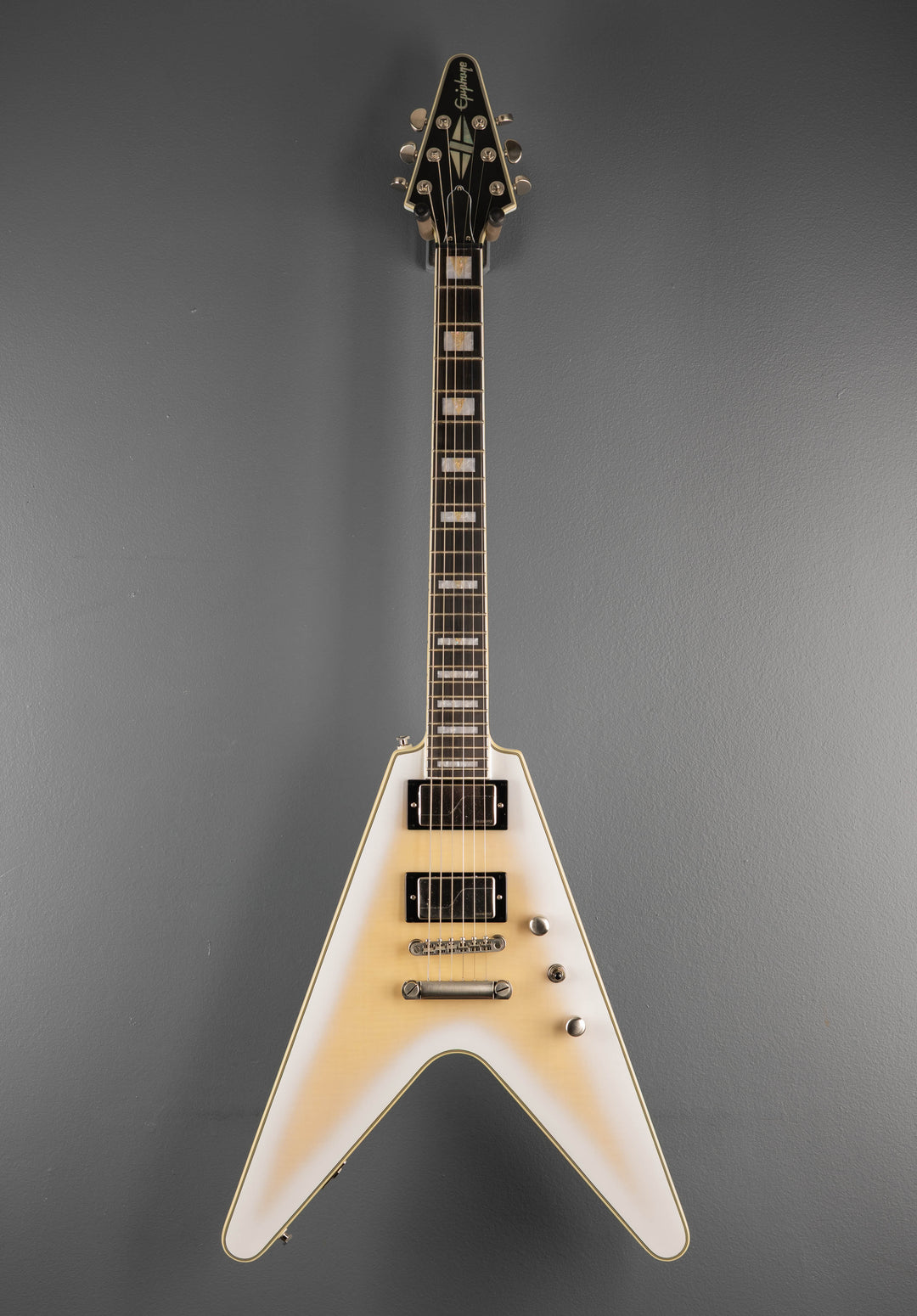 Prophecy Flying V - Aged White Tiger Burst