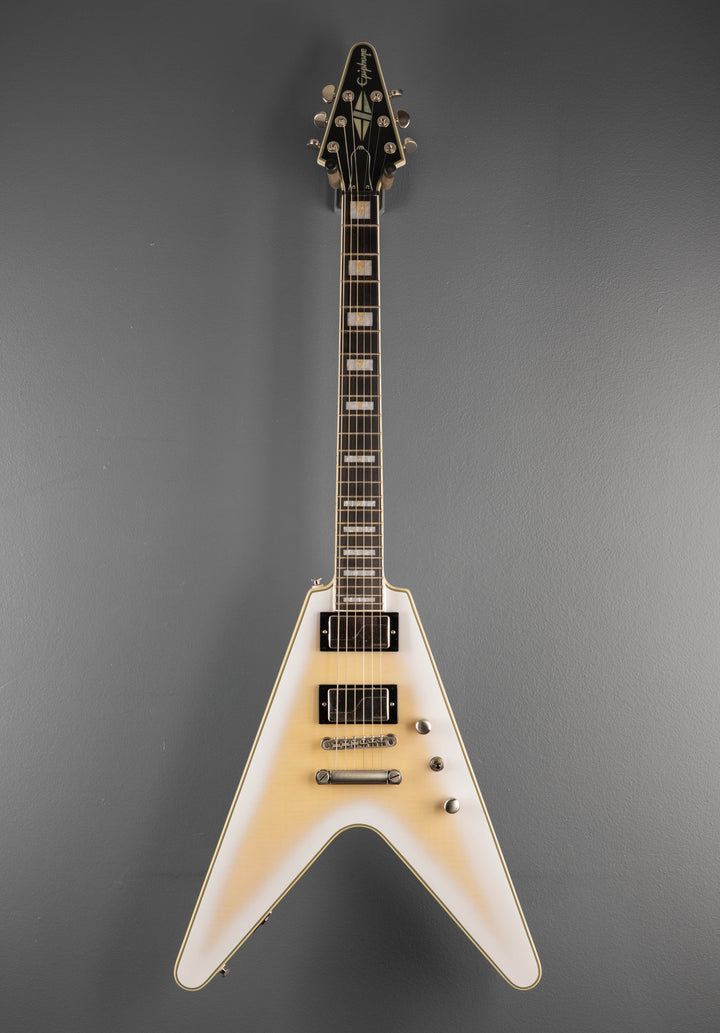 Prophecy Flying V - Aged White Tiger Burst
