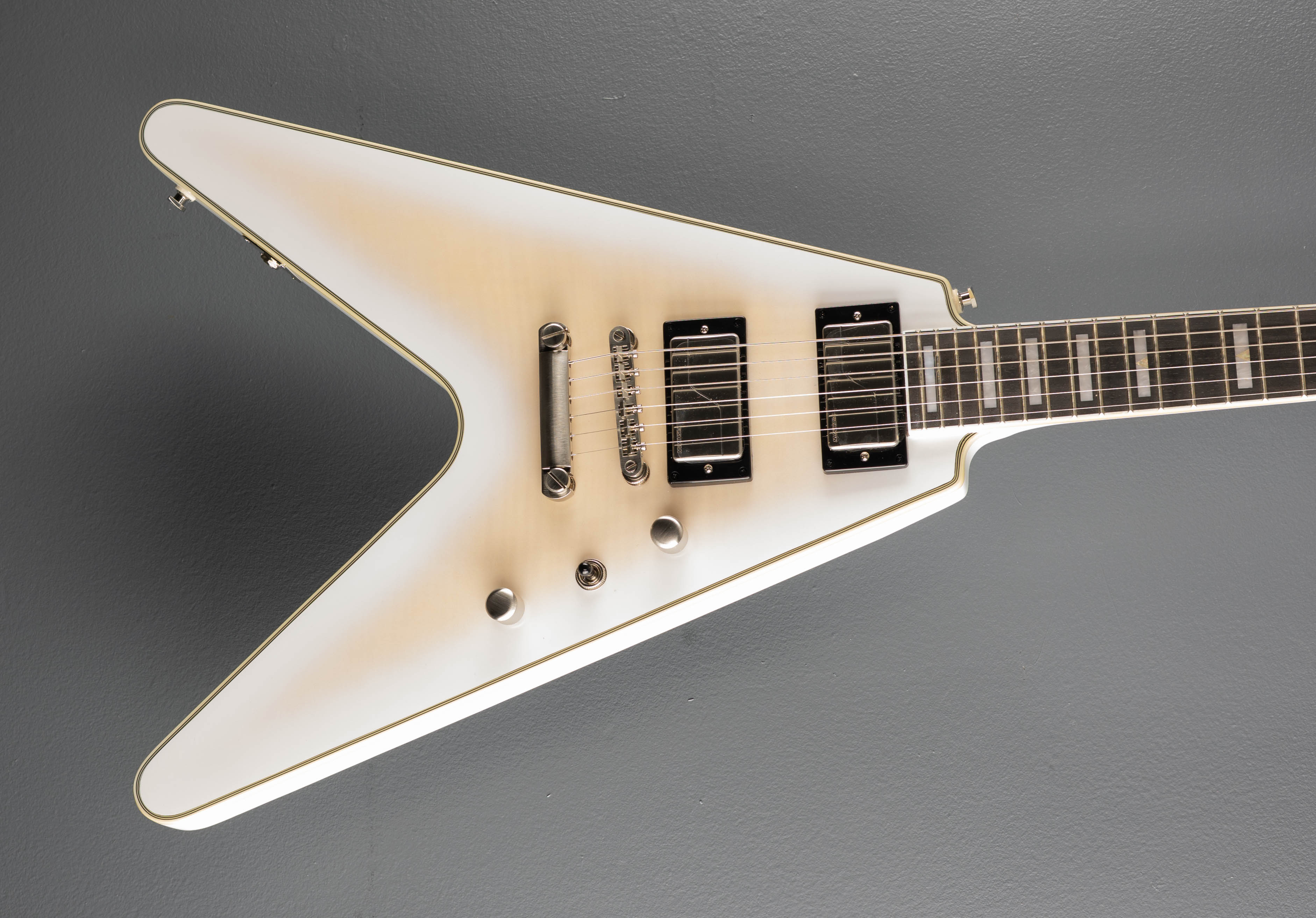 Prophecy Flying V - Aged White Tiger Burst – Dave's Guitar Shop