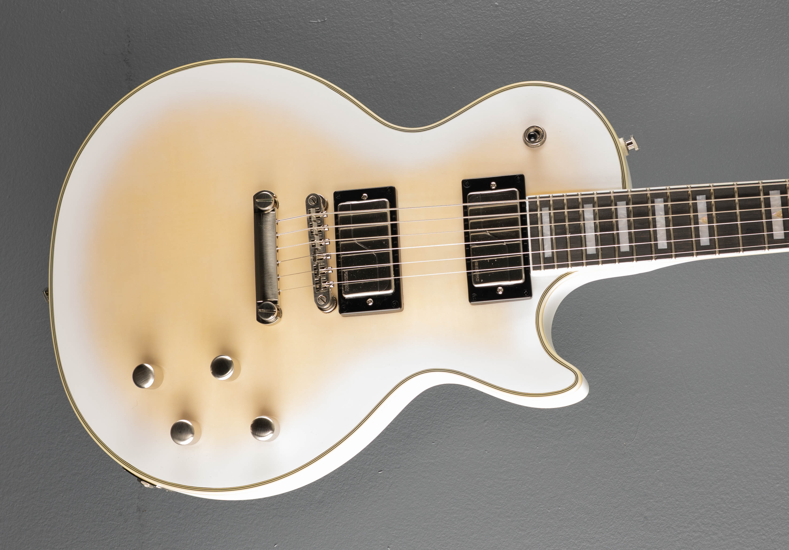 Les Paul Prophecy - Aged White Tiger Burst – Dave's Guitar Shop