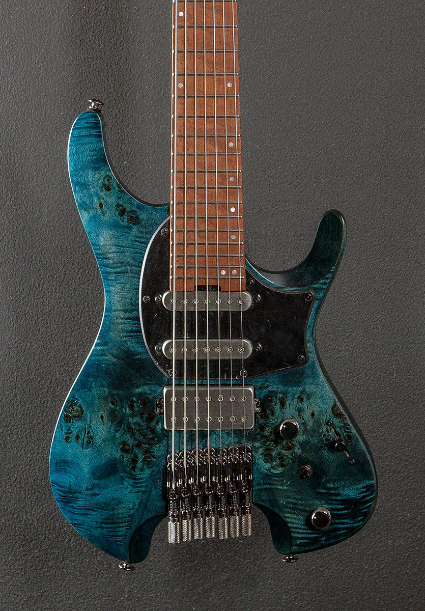 Q547PB 7 String - Cosmic Blue Low Gloss – Dave's Guitar Shop