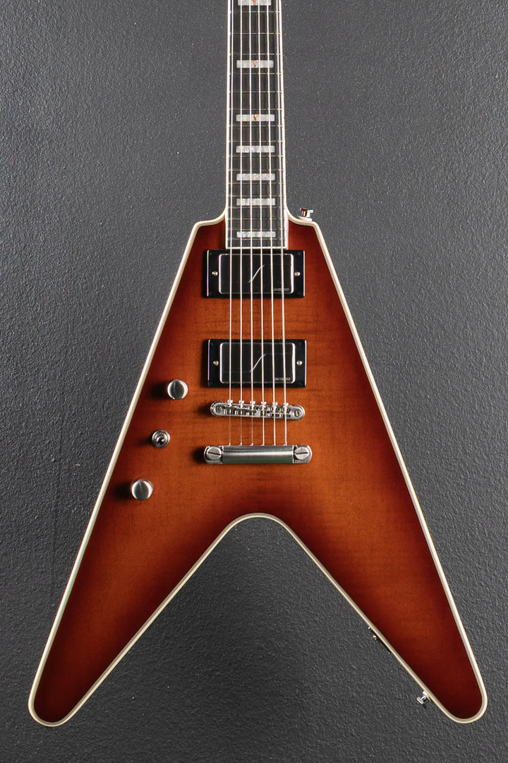 Flying V Prophecy Left Hand - Aged Bengal Tiger Burst