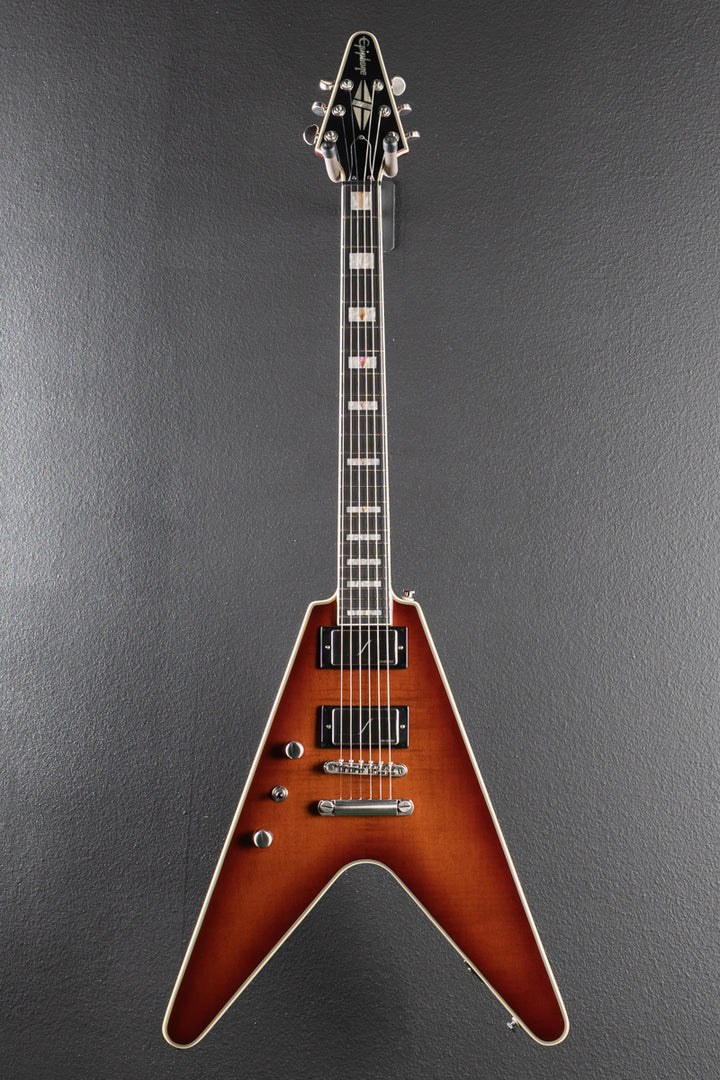 Flying V Prophecy Left Hand - Aged Bengal Tiger Burst