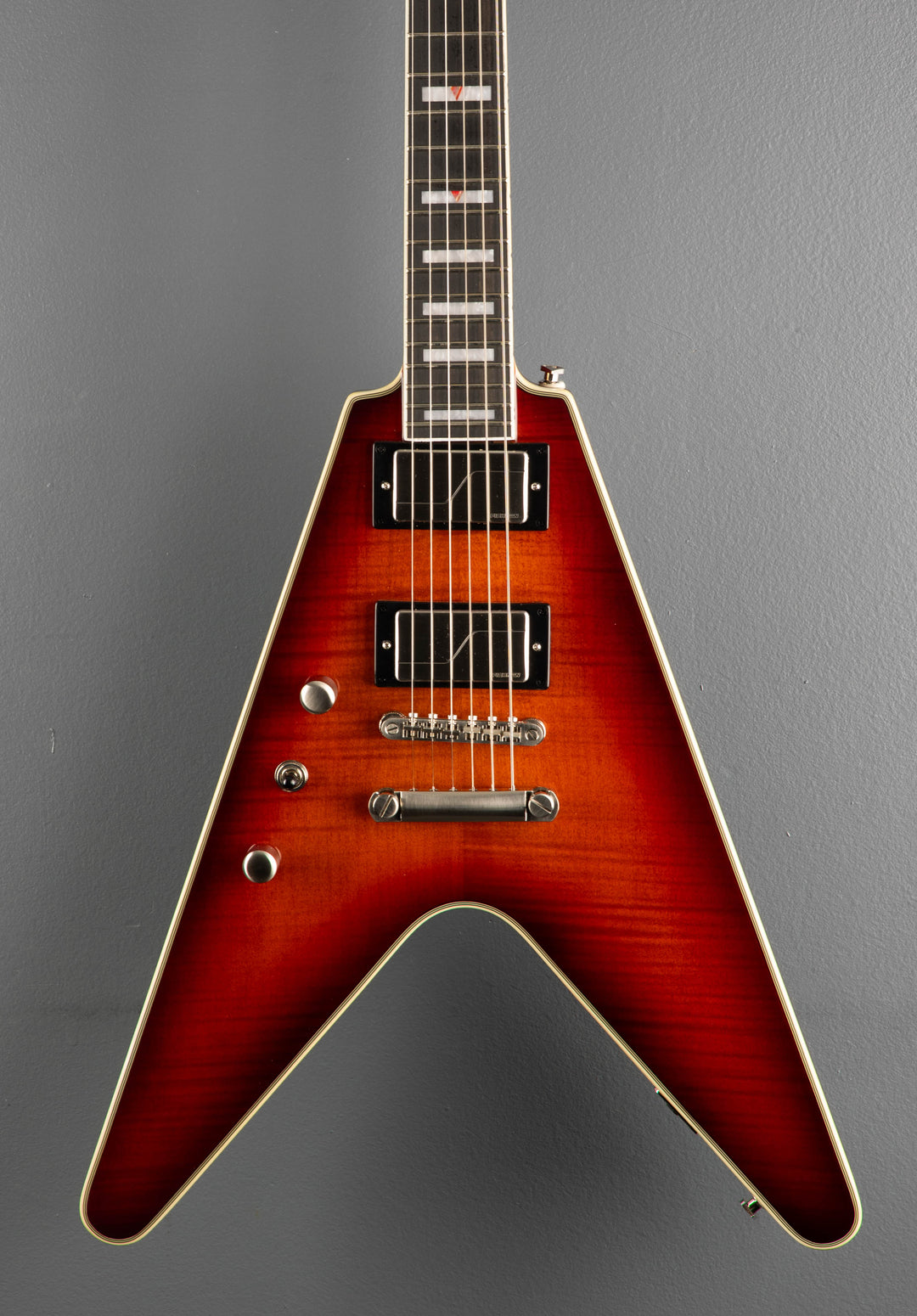 Flying V Prophecy Left Hand - Aged Bengal Tiger Burst
