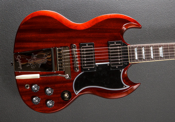 "Inspired by Gibson Custom" 1964 SG Standard Reissue w/Maestro Vibrola - Cherry Red