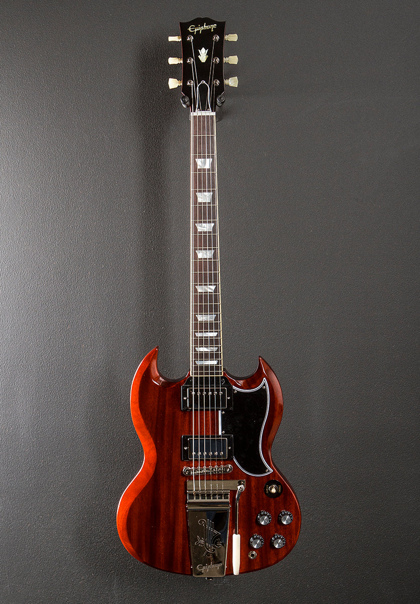 "Inspired by Gibson Custom" 1964 SG Standard Reissue w/Maestro Vibrola - Cherry Red