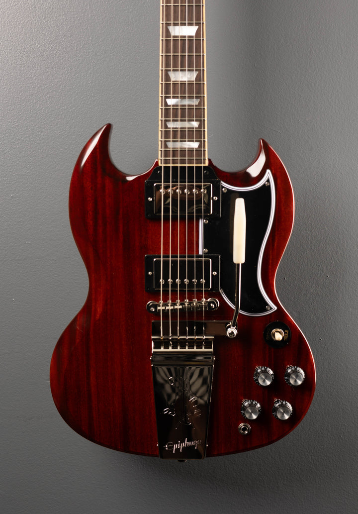 "Inspired by Gibson Custom" 1964 SG Standard Reissue w/Maestro Vibrola - Cherry Red