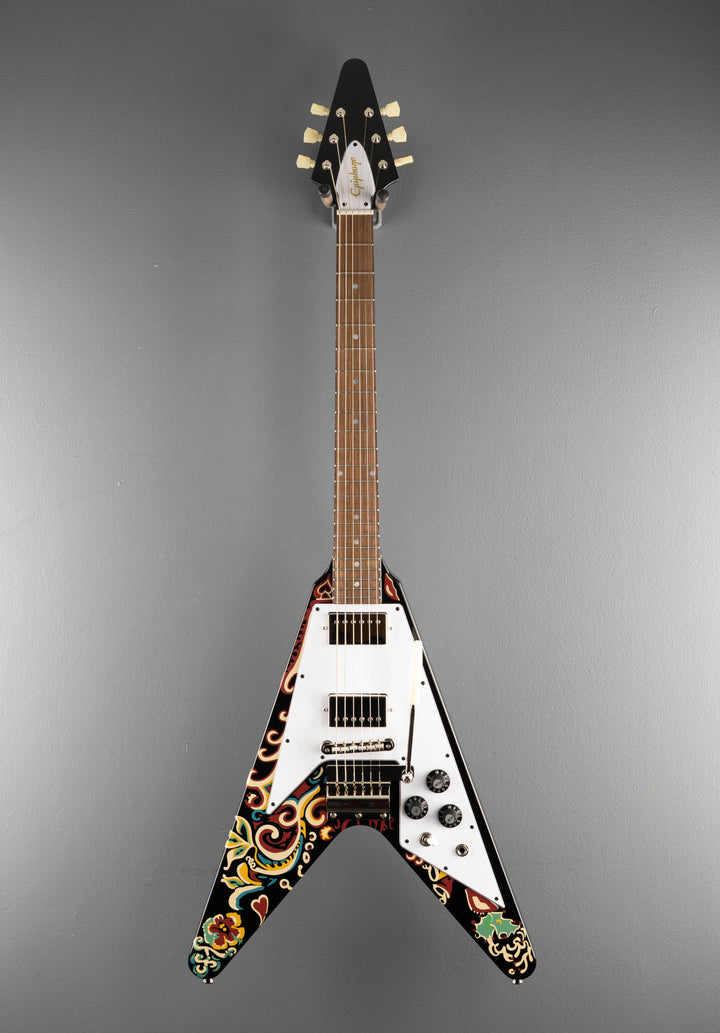Jimi Hendrix "Love Drops" Flying V - Ebony