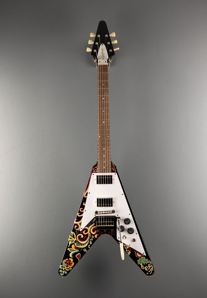 Jimi Hendrix "Love Drops" Flying V - Ebony