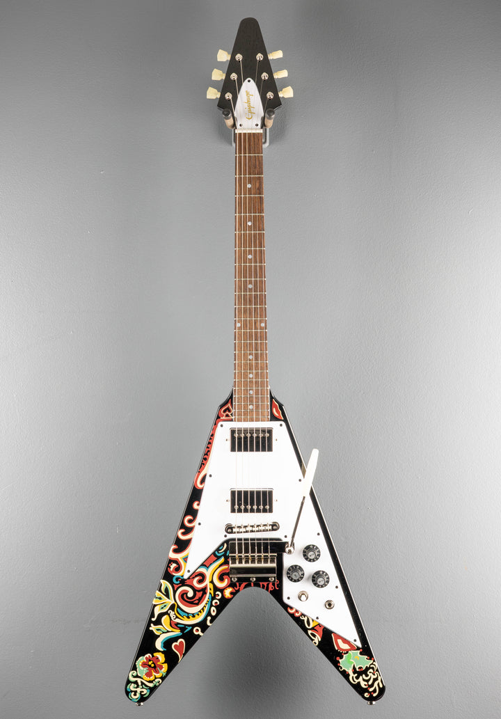 Jimi Hendrix "Love Drops" Flying V - Ebony