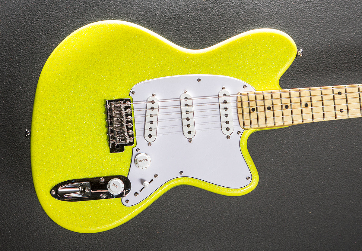 Yvette Young YY10 - Slime Green Sparkle – Dave's Guitar Shop
