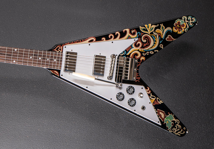 Jimi Hendrix "Love Drops" Flying V Left Hand - Ebony