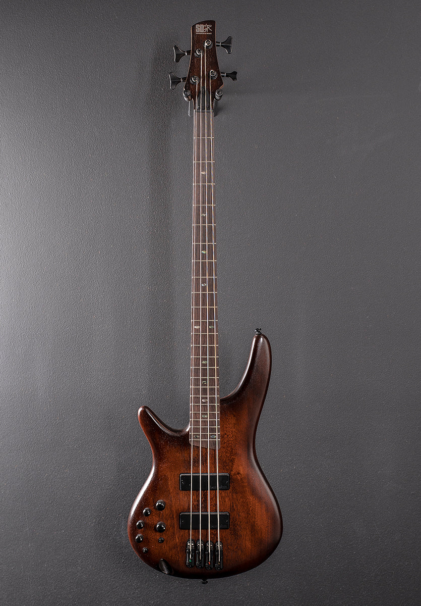 SR500A Bass Left Hand - Mahogany Brown Burst Low Gloss