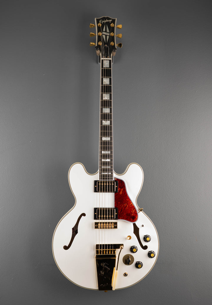 "Inspired by Gibson Custom" Alex Lifeson 1976 ES-355 Reissue - Alpine White
