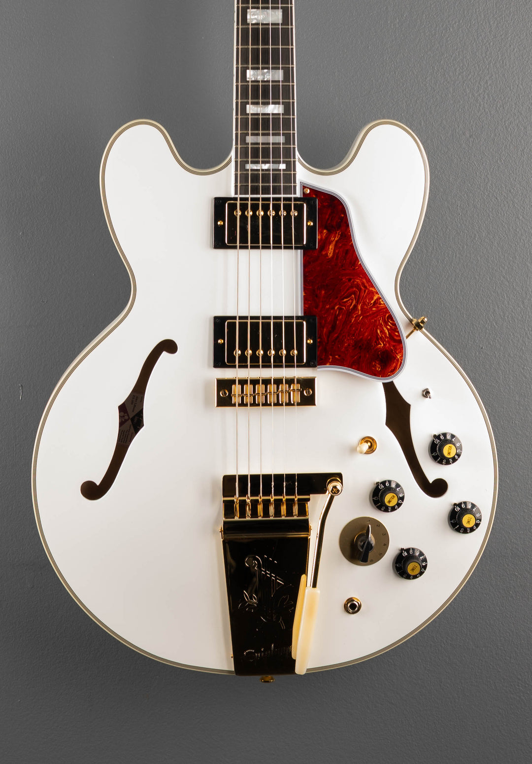 "Inspired by Gibson Custom" Alex Lifeson 1976 ES-355 Reissue - Alpine White