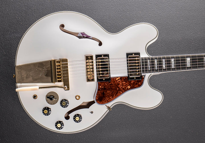 "Inspired by Gibson Custom" Alex Lifeson 1976 ES-355 Reissue - Alpine White