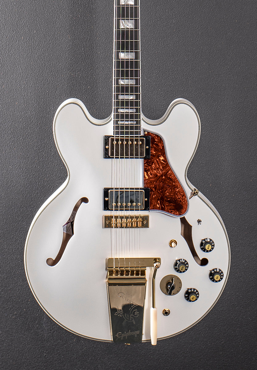 "Inspired by Gibson Custom" Alex Lifeson 1976 ES-355 Reissue - Alpine White