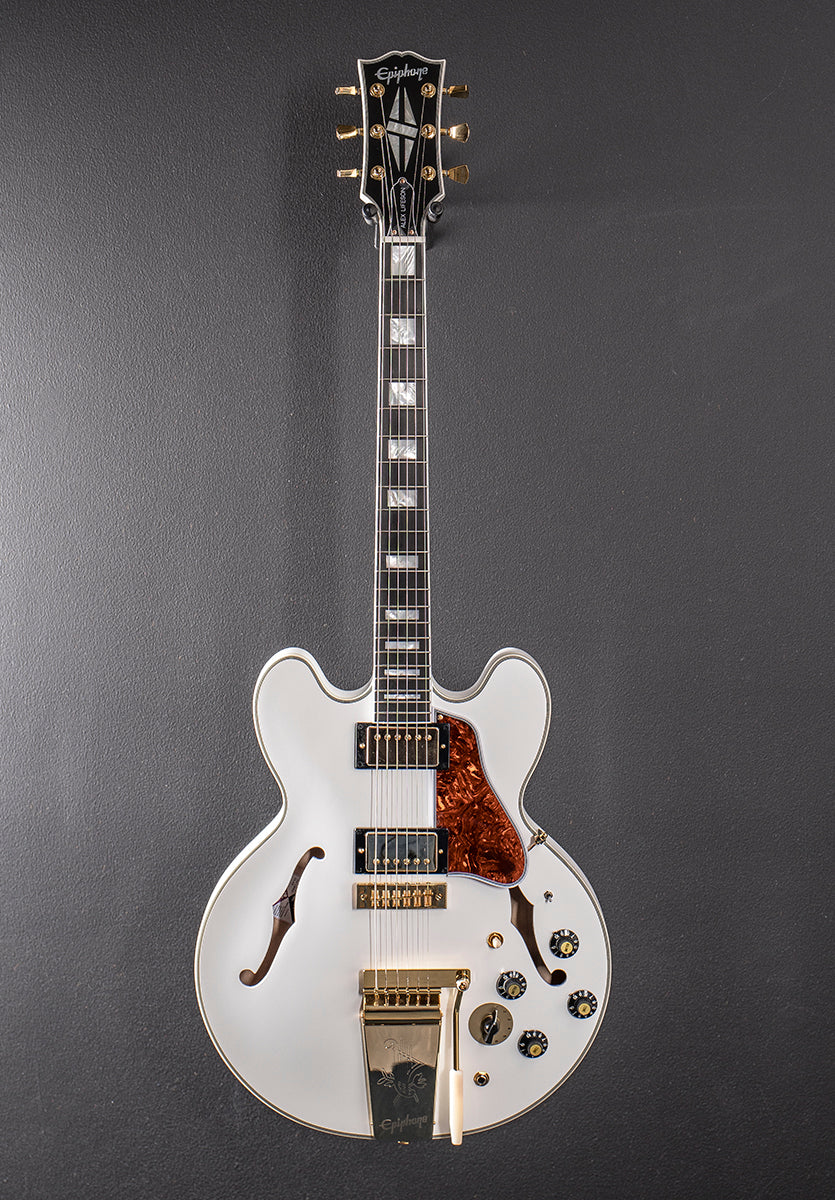 "Inspired by Gibson Custom" Alex Lifeson 1976 ES-355 Reissue - Alpine White