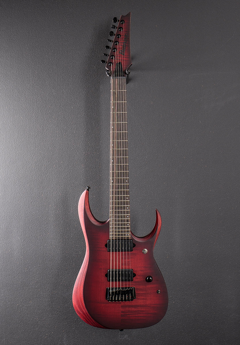 RGD721FA 7 String - Stained Wine Red Burst Flat