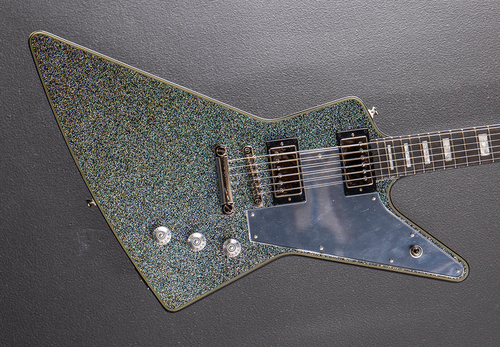 Lzzy Hale Explorer Custom - Black Diamond Holographic Sparkle