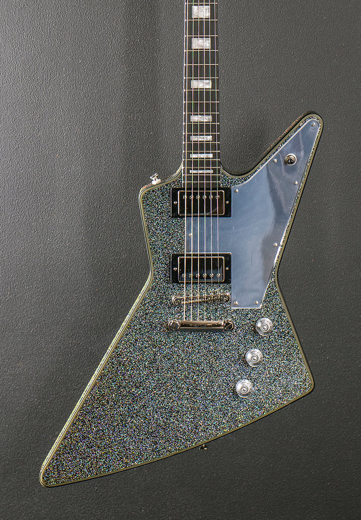 Lzzy Hale Explorer Custom - Black Diamond Holographic Sparkle