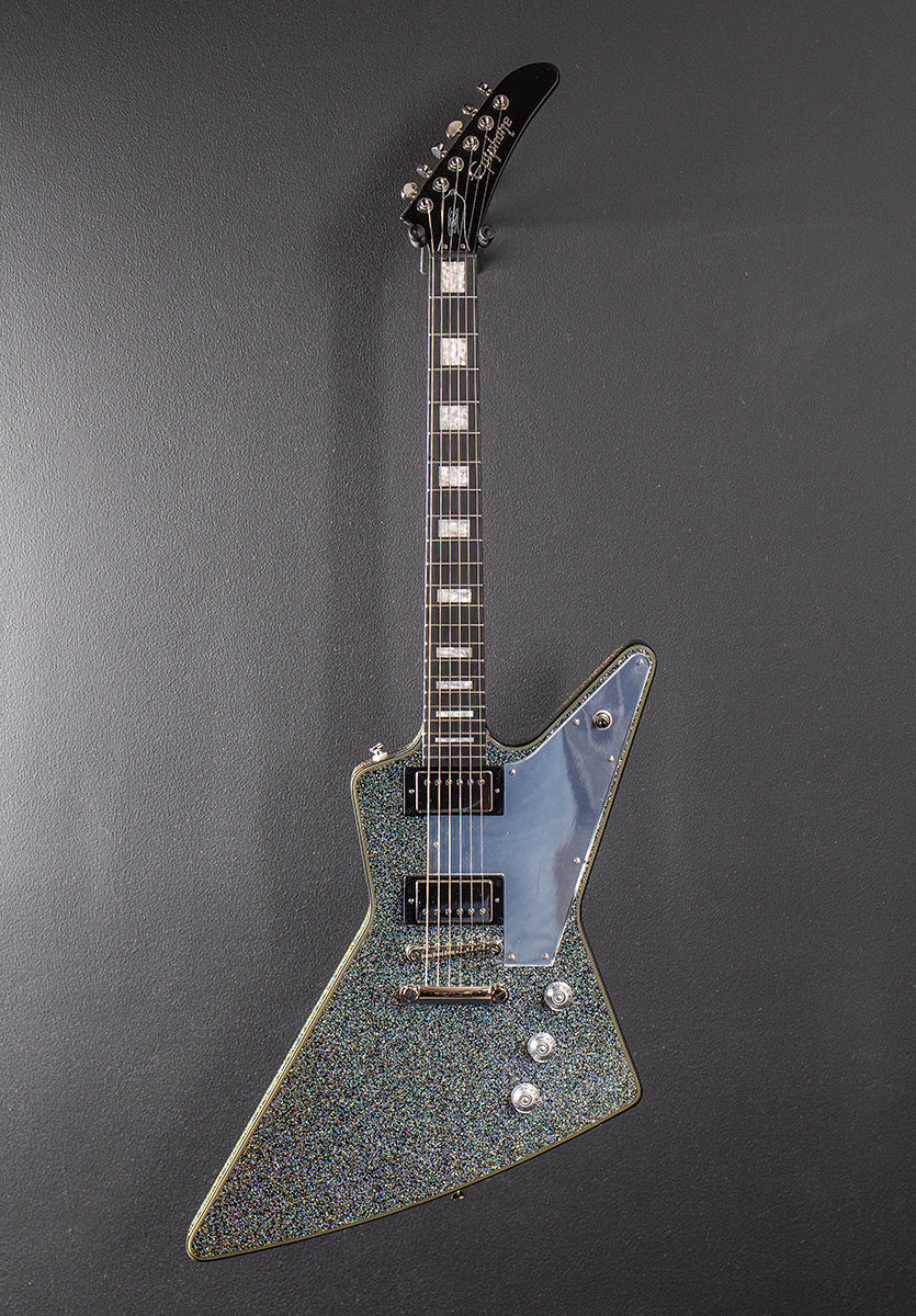 Lzzy Hale Explorer Custom - Black Diamond Holographic Sparkle