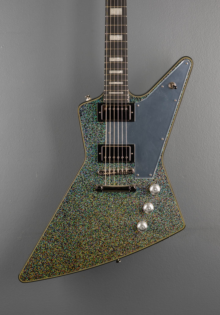 Lzzy Hale Explorer Custom - Black Diamond Holographic Sparkle