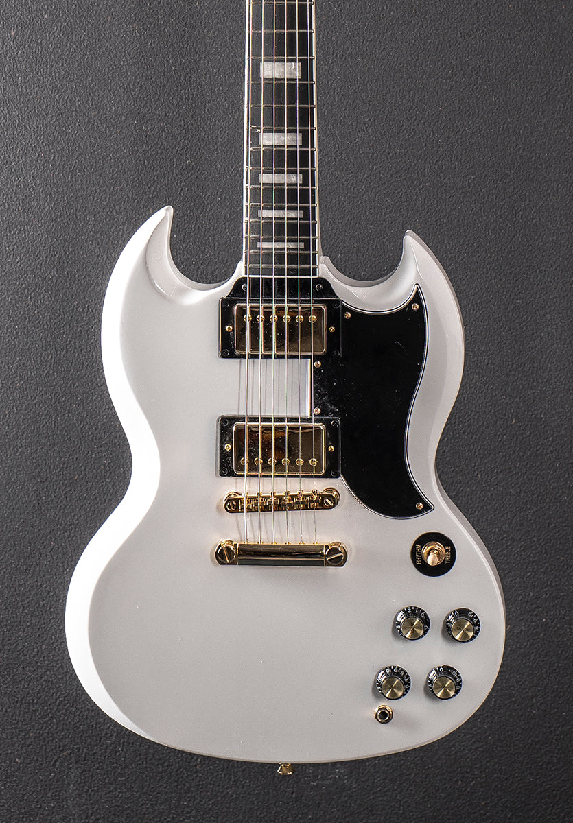 "Inspired by Gibson Collection" SG Custom - Alpine White