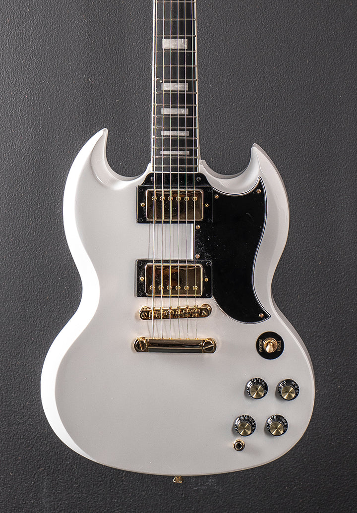 "Inspired by Gibson Collection" SG Custom - Alpine White