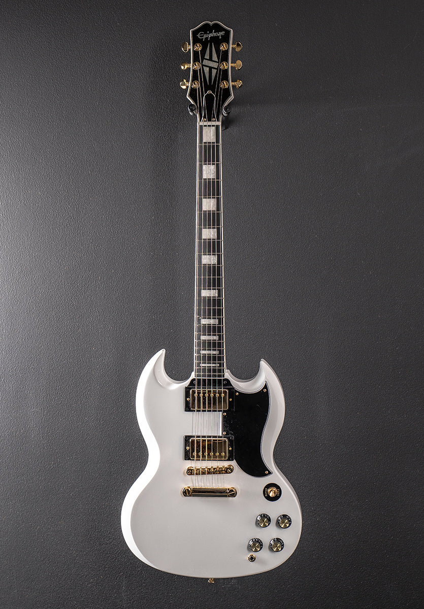 "Inspired by Gibson Collection" SG Custom - Alpine White