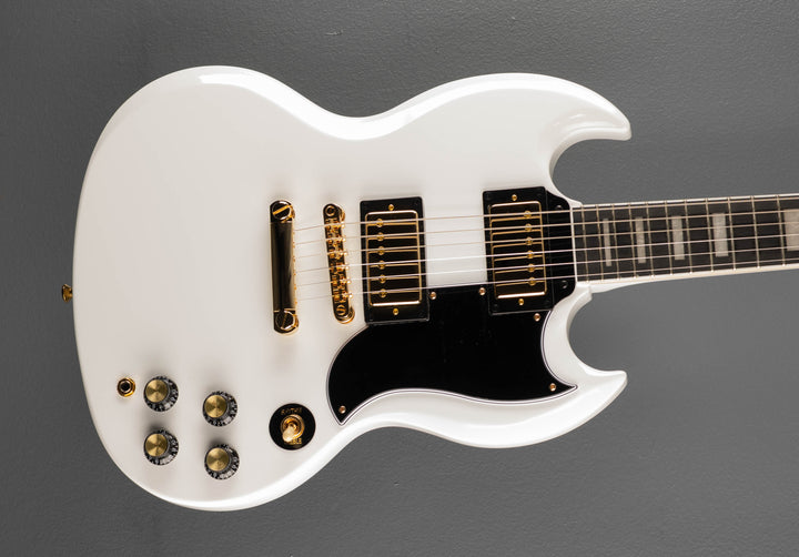 "Inspired by Gibson Collection" SG Custom - Alpine White
