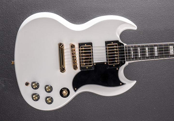"Inspired by Gibson Collection" SG Custom - Alpine White