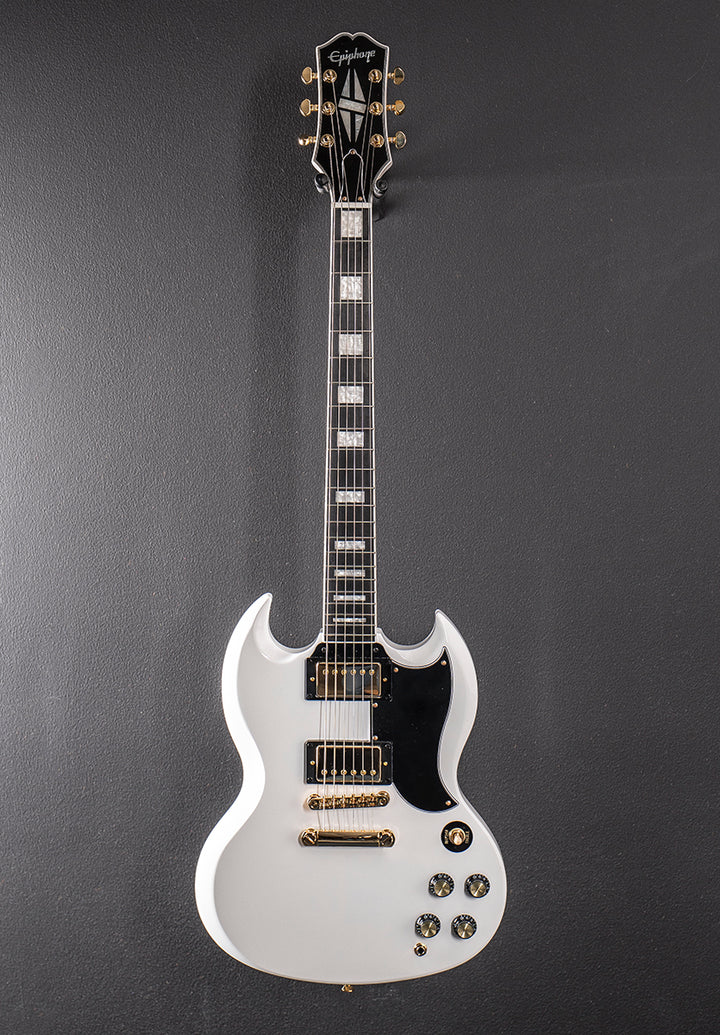 "Inspired by Gibson Collection" SG Custom - Alpine White
