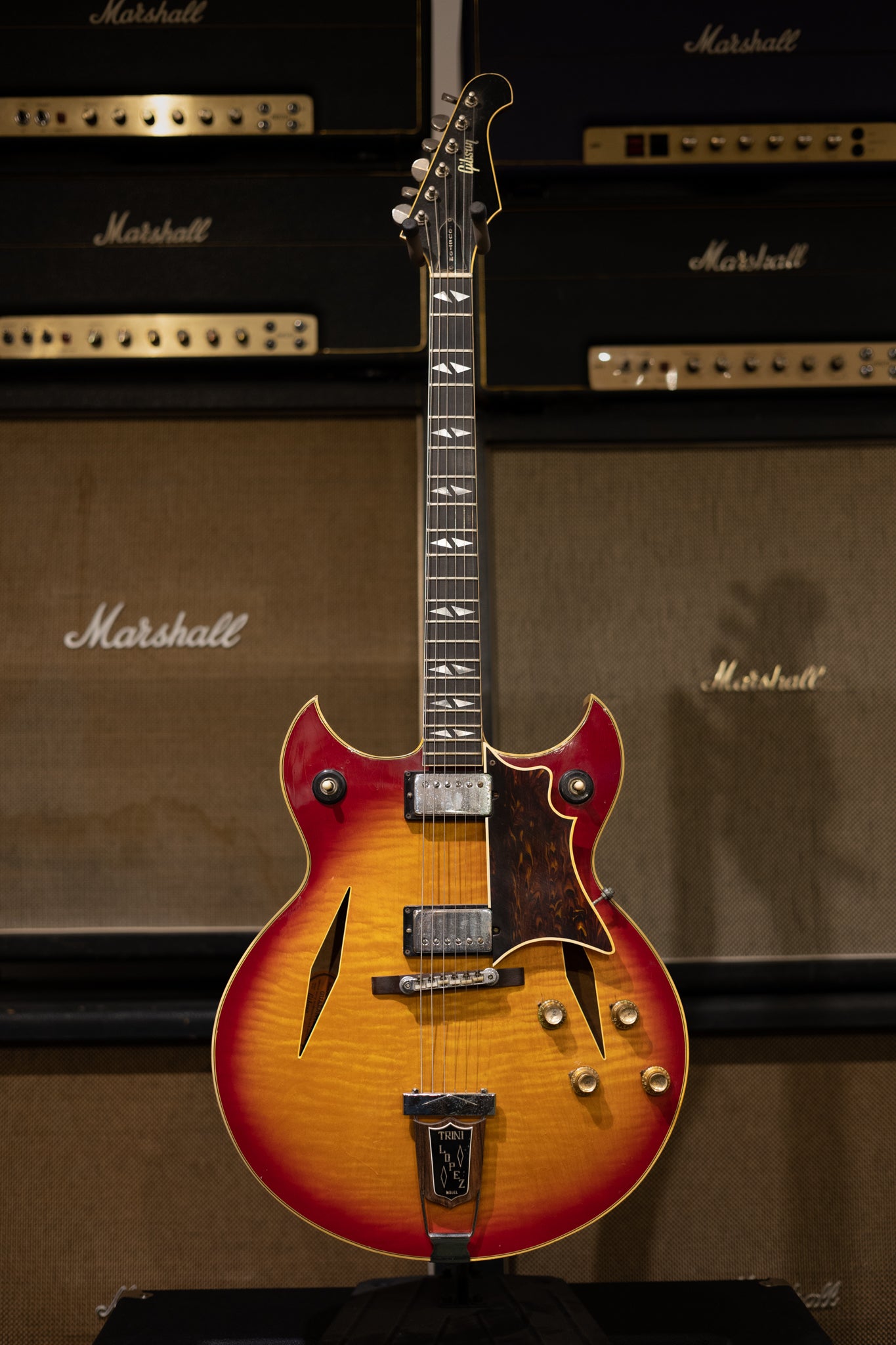 1967 Gibson Trini Lopez Custom- Cherry Sunburst – Dave's Guitar Shop