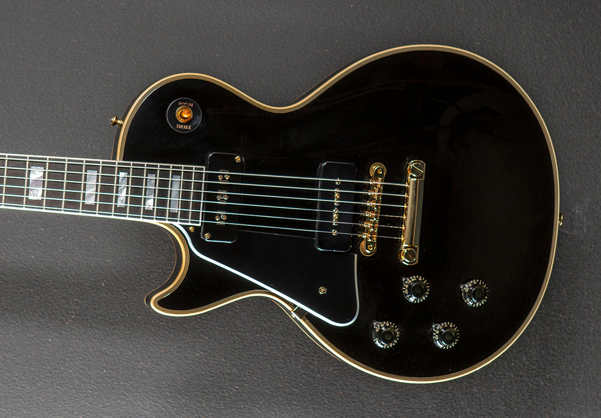 1954 Les Paul Custom Staple Pickup Reissue Left Hand - VOS Ebony