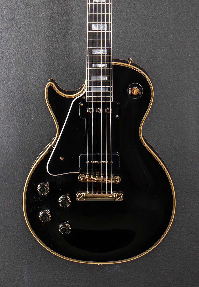 1954 Les Paul Custom Staple Pickup Reissue Left Hand - VOS Ebony