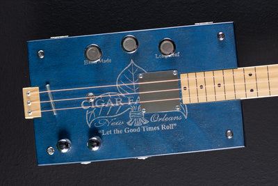 New Orleans Cigar Factory Electric Cigar Box Slide Guitar