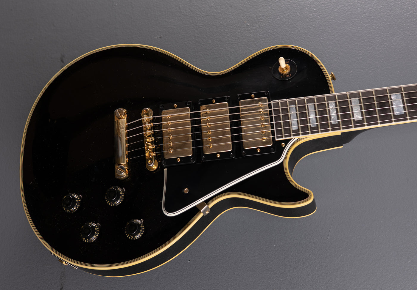 1957 Les Paul Custom Reissue - VOS Ebony 3-Pickup